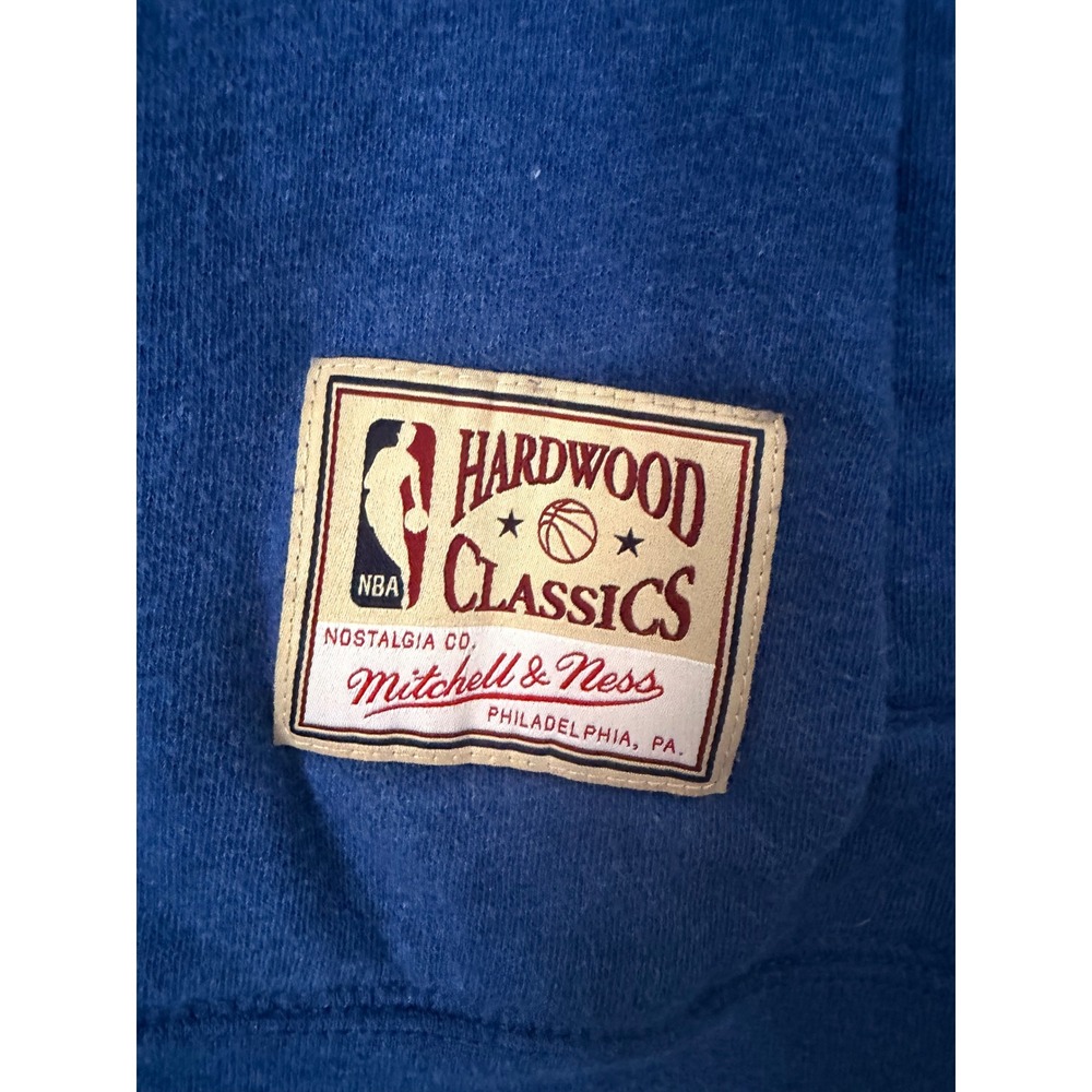 Philadelphia 76ers Hoodie Mitchell & Ness Funnel Neck HCW Sweatshirt Womens M - Picture 2 of 10